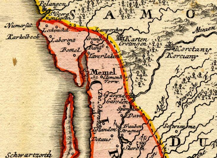 Homann Map of Prussia, 1720 - Detail